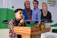 Koordinator lapangan aksi, Lensa Sakban (foto/pusat-berita.com)