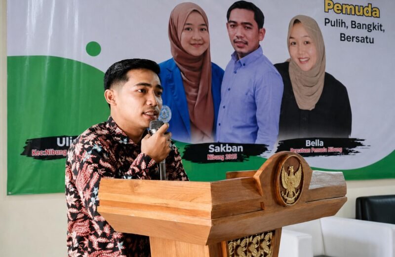 Koordinator lapangan aksi, Lensa Sakban (foto/pusat-berita.com)