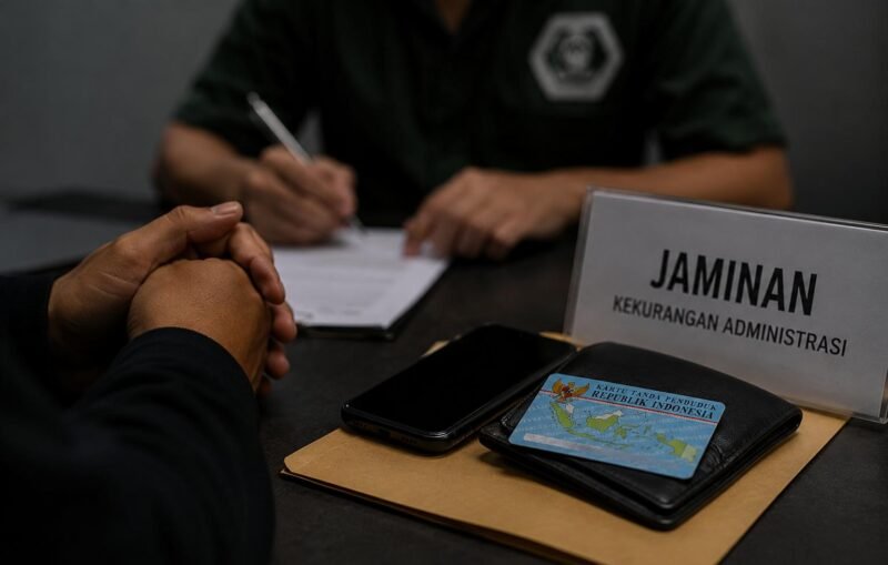 Ilustrasi pasien rehabilitasi yang diduga menjadikan KTP, HP, dan dompet sebagai jaminan atas kekurangan administrasi.
Ilustrasi: Pusat-Berita.com/AI