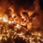 Kobaran api membakar gudang PT Iluva Gravure Industry di kawasan industri Cikopo, Kecamatan Bungursari, Kabupaten Purwakarta, Jawa Barat, Senin (17/8/2026) malam (foto: dokumentasi).