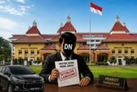 Ilustrasi ai: dugaan monopoli sewa mobil pemkot tangerang. (Doc. PB/Ist)