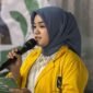 Kabid Perempuan SEMMI Tangerang, Uswatun Hasanah, sebagai pemantik diskusi. Foto/istimewa 