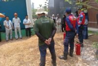Damkar dan Rapid Indonesia Edukasi Keselamatan Kebakaran di Kantor Anita Rohmah (foto/istimewa)
