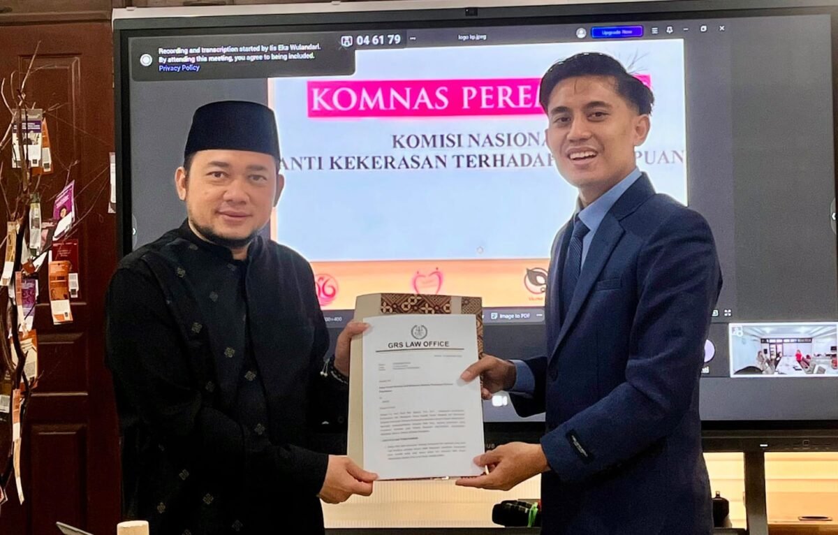 Kuasa Hukum korban, Gusti Rian Saputra, Masukkan Surat Laporan ke Komnas Perempuan (Foto: Istimewa)