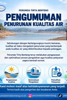 Kualitas Air Menurun, Perumda Tirta Benteng Lakukan Optimalisasi Pengolahan
