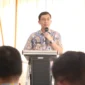 Camat benda Saipul Ulum, Saat memberikan sambutan pada pertemuan 3 kecamatan (Doc. Ist/PB)
