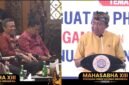 Ketua Umum PHDI, Wisnu Bawa Tenaya Berikan Sambutan Dalam Pembukaan Mahasabha XIII PHDI (Foto: Istimewa)